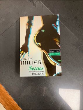 3/$15 Henry Miller Sexus Paperback — Abstract Black & Cream Cover